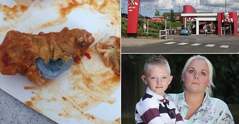 KFC-гийн шарсан тахианаас гар арчсан цэнхэр өнгийн алчуур гарчээ