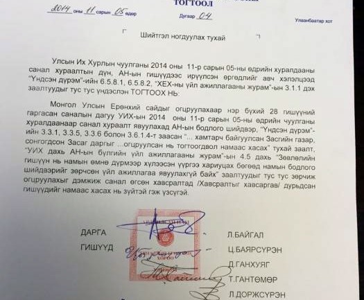 АН найман гишүүнээ намаас хасах шийдвэр гаргалаа