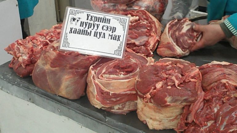 Үхрийн мах 6000 төгрөгийн үнэтэй байна