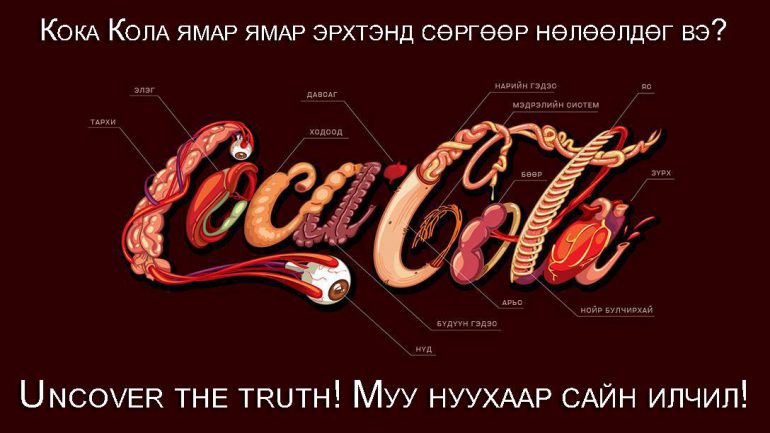 Кока Кола ямар ямар эрхтэнд сөргөөр нөлөөлдөг вэ?