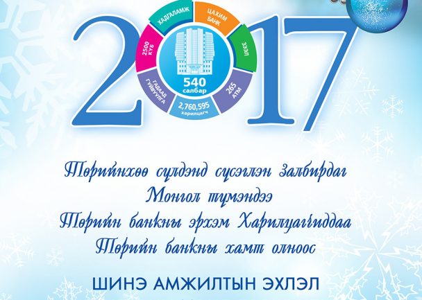 Төрийн банк: Шинэ оны мэнд хүргэе!