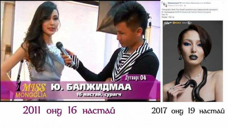 Мисс Ю.Балжидмаа  хэдэн настай вэ?